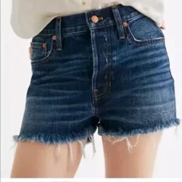 Madewell 90s Dad Jean Shorts Button Fly in Glenmore Wash Shorts 26 - Picture 1 of 12